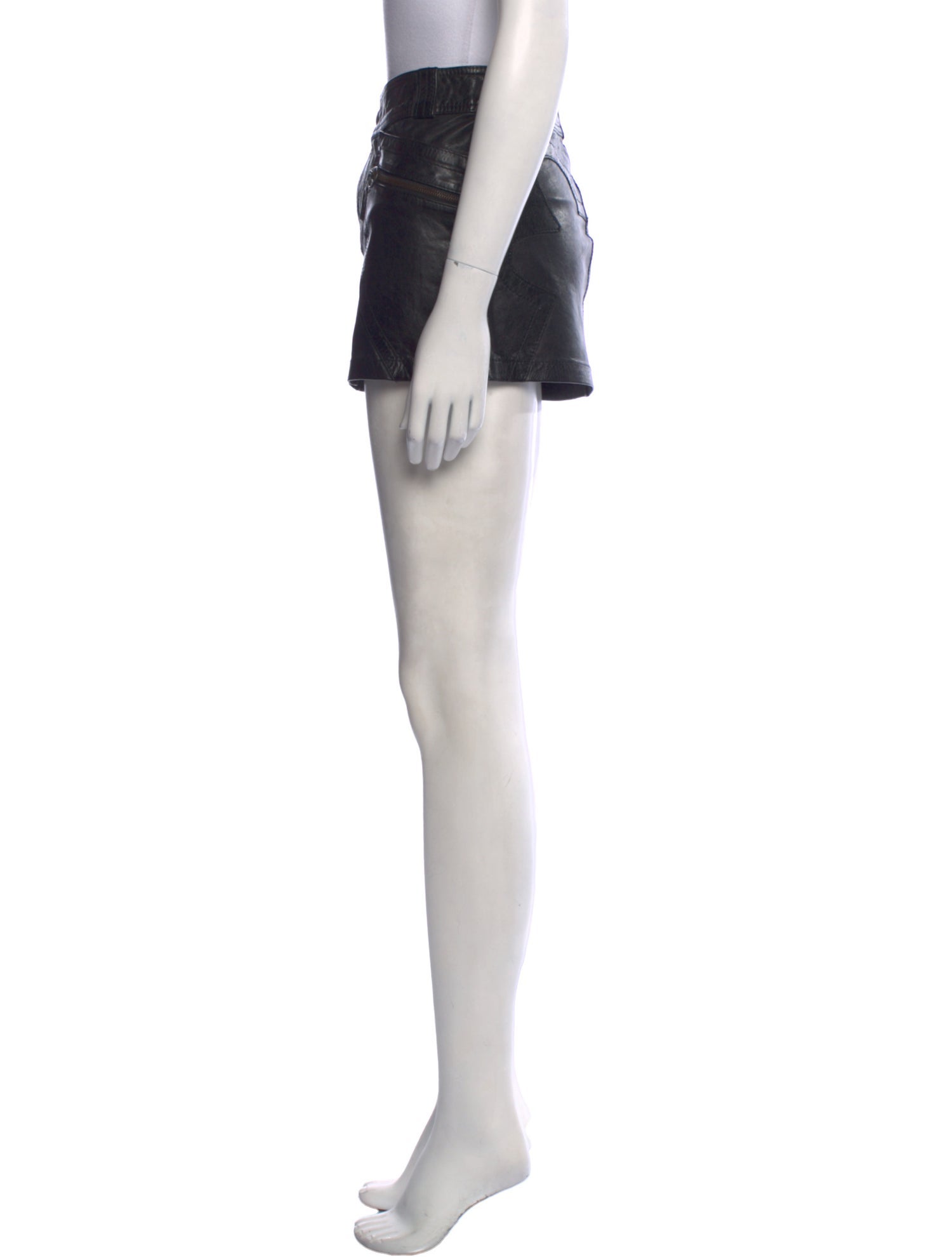 Diesel Leather Mini Skirt